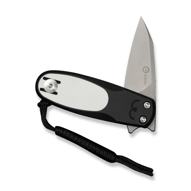 Ніж складаний кишеньковий Civivi Purr, (4.65 см) Nitro-V / G10 чорний/білий — Photo 2