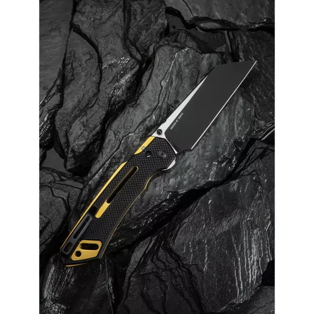 Ніж складаний тактичний Civivi Buster FG, (10.7 см) Nitro-V / G10 чорно-золотий — Photo 10