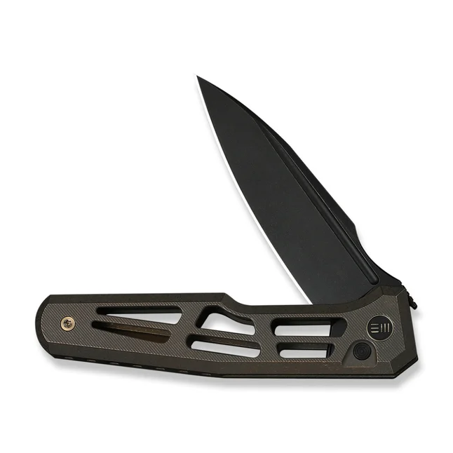 Ніж складаний туристичний Weknife Dressytak (8.6 см) Bohler M390 / Titanium бронзовий — Photo 2