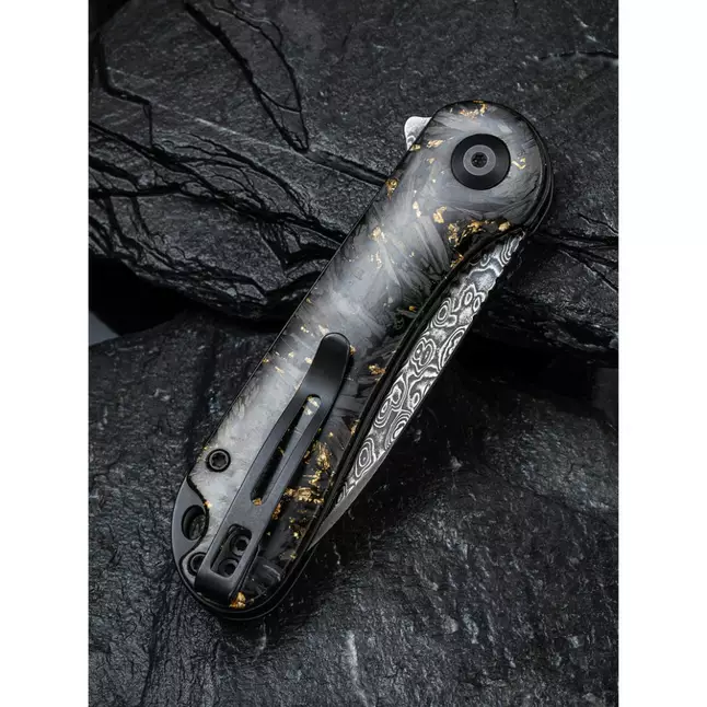 Ніж складаний кишеньковий Civivi Elementum, (7.5 см) Damascus / Carbon Fiber сірий — Photo 12