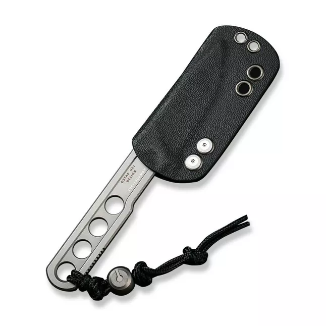 Ніж фіксований тактичний Civivi Circulus, (5 см) 10Cr15CoMoV сірий з бусиною з титану 6AL4V — Photo 5