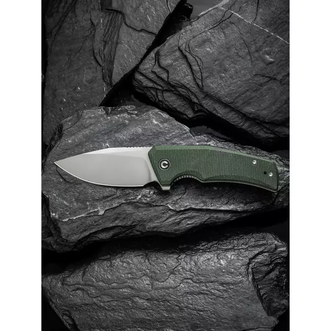 Ніж складаний кишеньковий Civivi Regulatron, (7.6 см) Nitro-V / Micarta темно-зелений — Photo 16