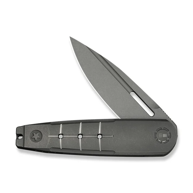 Нож складной туристический Weknife Hull (9.9 см) Bohler M390 / Titanium серый — Photo 2