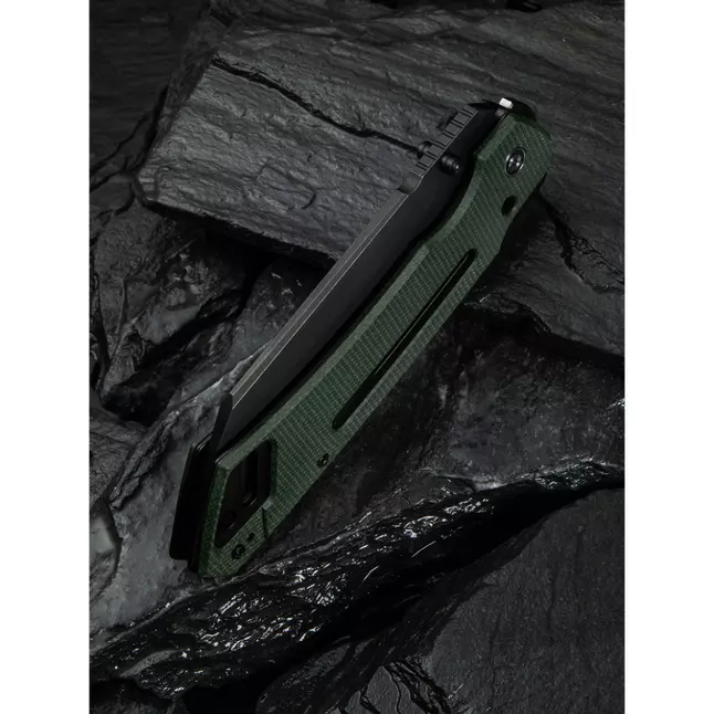 Ніж складаний тактичний Civivi Buster FG, (10.7 см) Nitro-V / Micarta темно-зелений — Photo 14