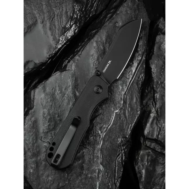 Ніж складаний кишеньковий Civivi Crabby, (6.9 см) 14C28N / Micarta чорний — Photo 10