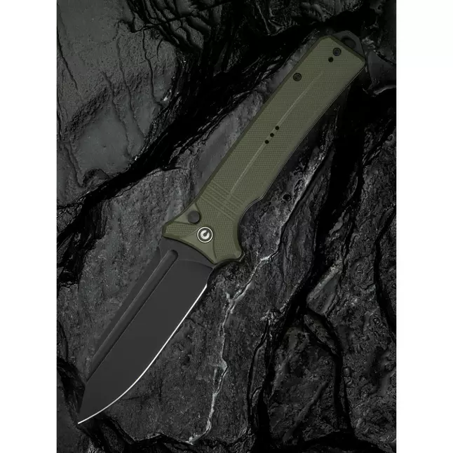 Ніж складаний туристичний Civivi Neurohaptic, (9.5 см) Nitro-V / G10 темно-зелений — Photo 8