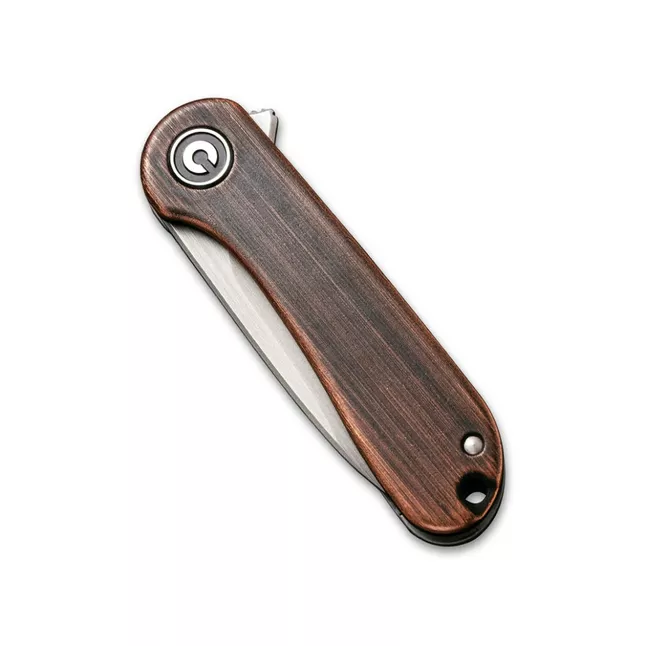 Ніж складаний кишеньковий Civivi Mini Elementum Flipper, (4.7 см) 14C28N / Copper коричневий — Photo 3