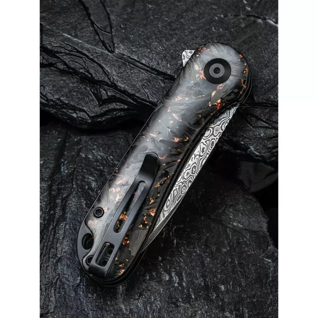 Ніж складаний кишеньковий Civivi Elementum, (7.5 см) Damascus / Carbon Fiber чорний — Photo 12