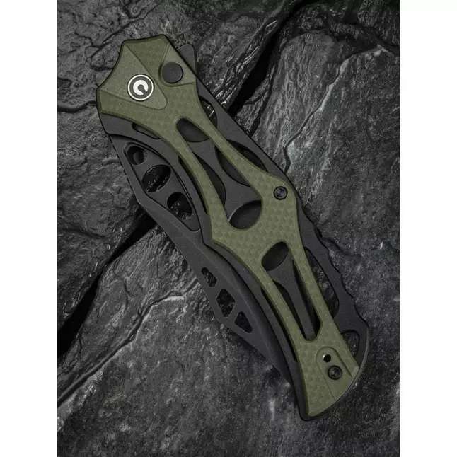 Ніж складаний туристичний Civivi Biophase, (8.9 см) Nitro-V / Aluminum &amp; G10 чорно-зелений — Photo 12