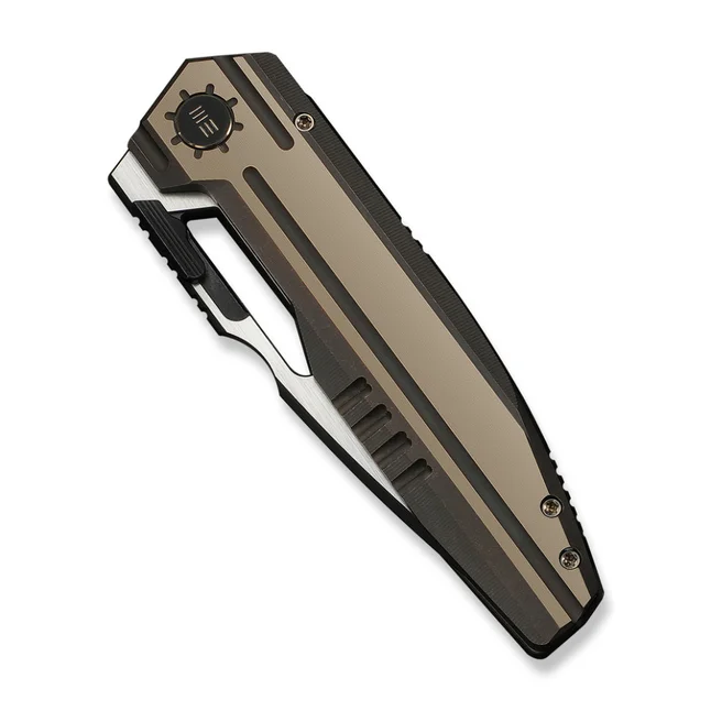 Ніж складаний туристичний Weknife Reveille (9.7 см) Bohler M390 / Titanium бронзовий — Photo 3