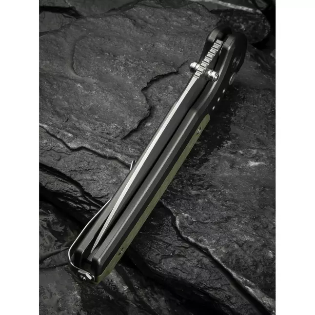 Ніж складаний туристичний Civivi Sentinel Strike II, (9.4 см) Nitro-V / Aluminum &amp; FRN темно-зелений — Photo 14