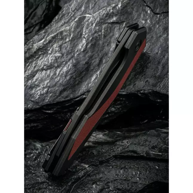 Ніж складаний туристичний Civivi Hypersonic, (9.4 см) 14C28N / Steel &amp; G10 чорно-бордовий — Photo 14