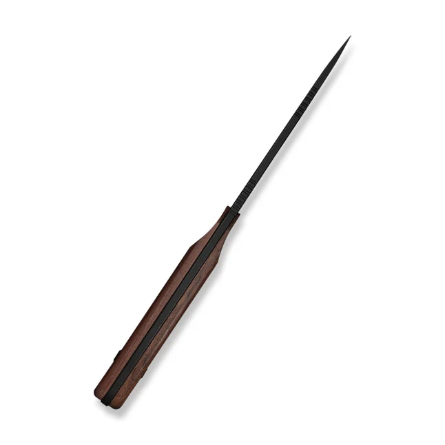 Нож фиксированный туристический Civivi Carveth (9,1 см) AEB-L / Wood дерево с чехлом — Photo 2