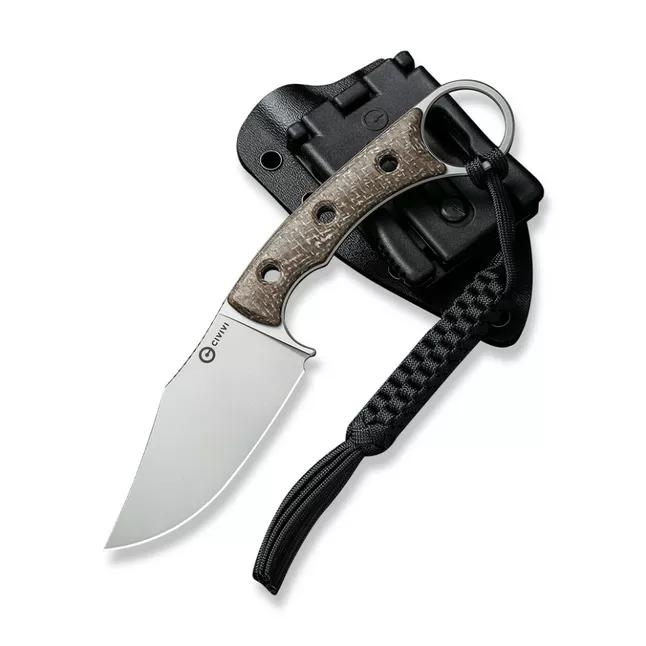 Ніж фіксований тактичний Civivi Midwatch, (8.6 см) N690 / Micarta коричневий — Photo 2