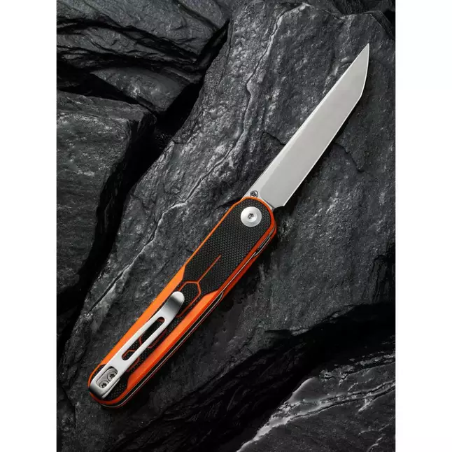 Ніж складаний кишеньковий Civivi KwaiQ , (7.6 см) Nitro-V / G10 чорно-помаранчевий — Photo 10