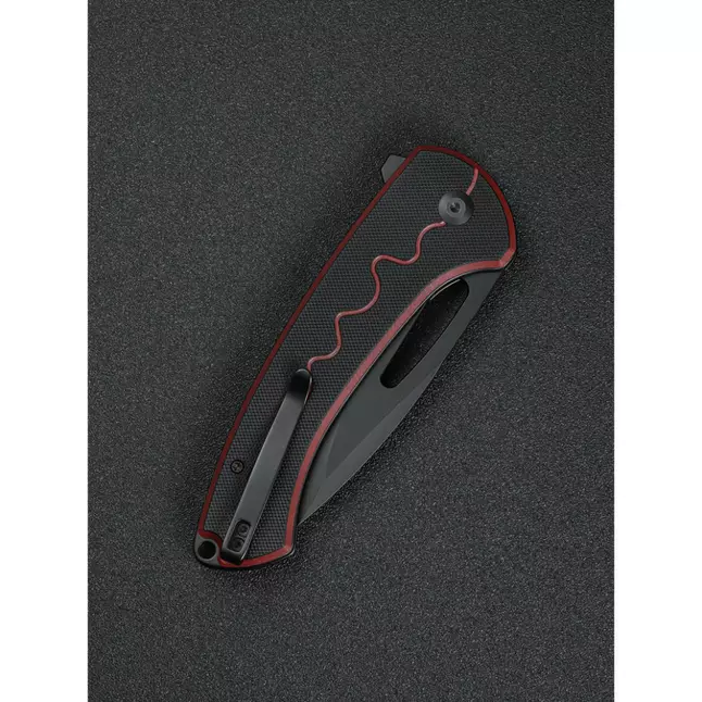 Ніж складаний туристичний Sencut Squiggy, (9.9 см) 9Cr18MoV / G10 червоно-чорний — Photo 11