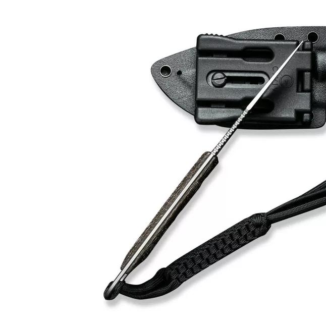 Ніж фіксований тактичний Civivi Midwatch, (8.6 см) N690 / Micarta коричневий — Photo 5