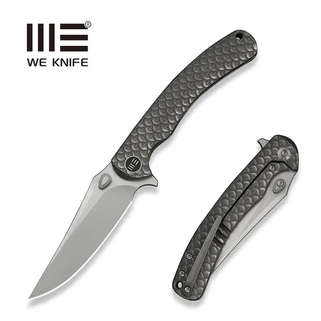 Ніж складаний туристичний Weknife Dracarys, (9.1 см) Böhler M390 / титан 6AL4V сірий — Photo 9