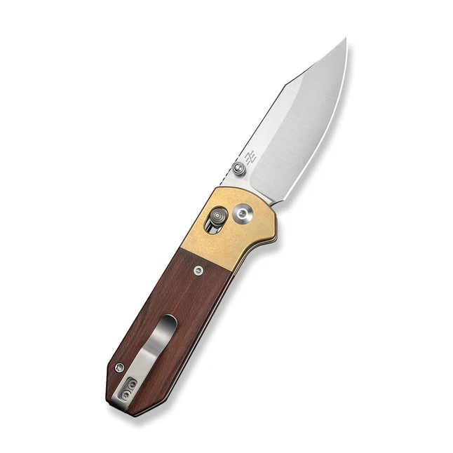 Нож складной карманный Civivi Yonder Clip Point (7.3 см) 14C28N / Wood and Brass натуральный — Photo 1