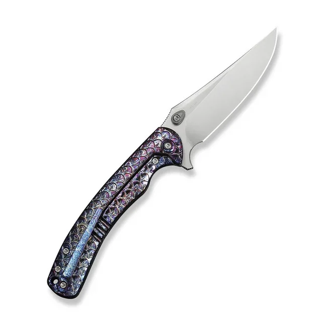 Нож складной туристический Weknife Dracarys, (9.1 см) Böhler M390 / титан 6AL4V пламенный — Photo 1
