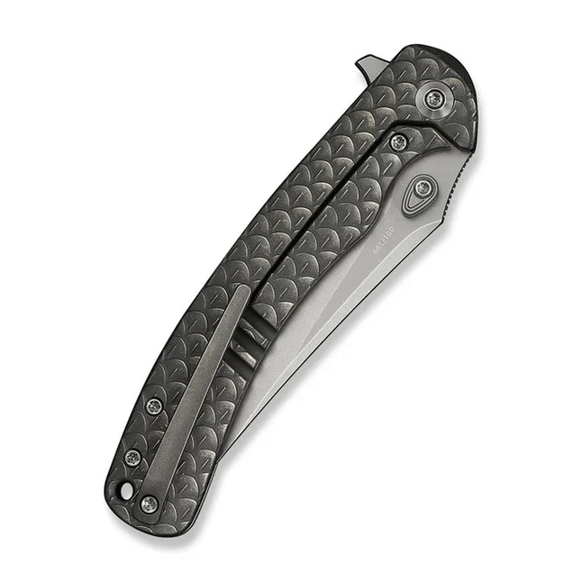 Ніж складаний туристичний Weknife Dracarys, (9.1 см) Böhler M390 / титан 6AL4V сірий — Photo 4