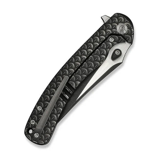 Ніж складаний туристичний Weknife Dracarys, (9.1 см) Böhler M390 / титан 6AL4V чорний — Photo 4