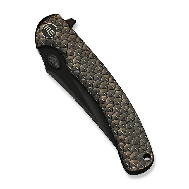 Ніж складаний туристичний Weknife Dracarys, (9.1 см) Böhler M390 / титан 6AL4V бронзовий/чорний — Photo 5