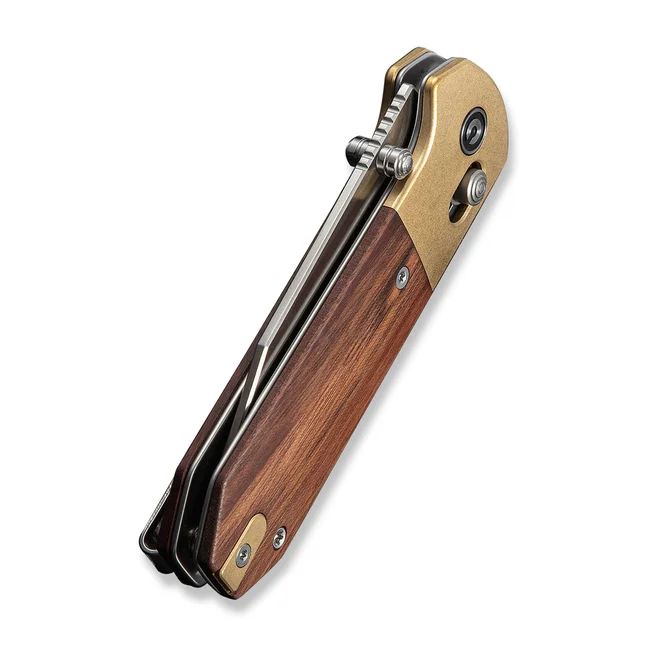 Нож складной карманный Civivi Yonder Clip Point (7.3 см) 14C28N / Wood and Brass натуральный — Photo 5