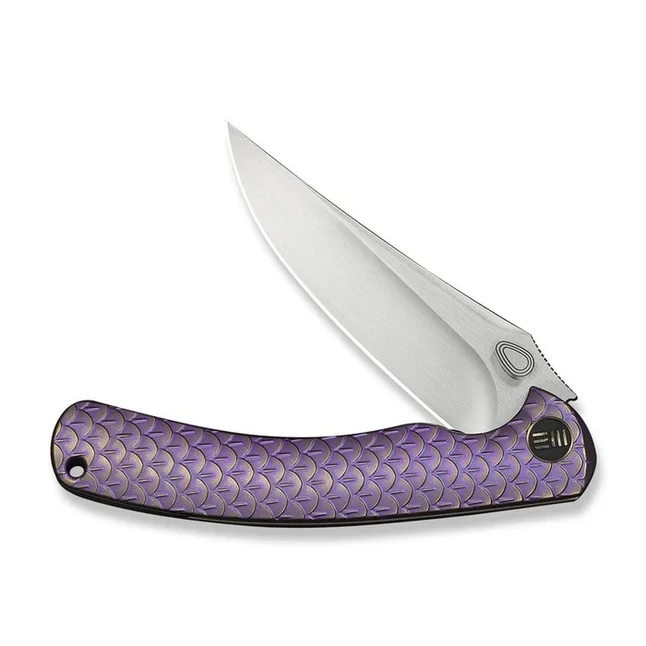Ніж складаний туристичний Weknife Dracarys, (9.1 см) Böhler M390 / титан 6AL4V фіолетовий/золотий — Photo 3