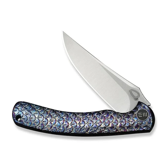 Нож складной туристический Weknife Dracarys, (9.1 см) Böhler M390 / титан 6AL4V пламенный — Photo 3