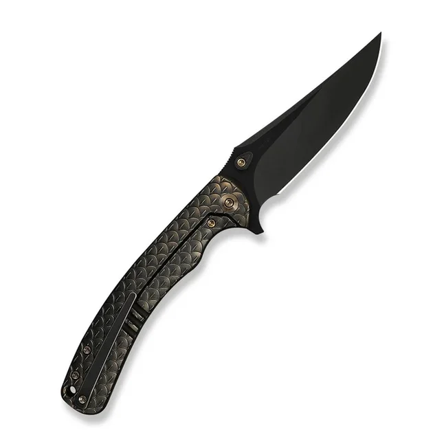 Ніж складаний туристичний Weknife Dracarys, (9.1 см) Böhler M390 / титан 6AL4V бронзовий/чорний — Photo 1
