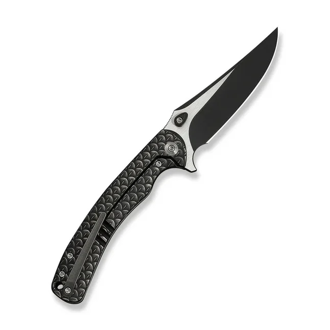 Ніж складаний туристичний Weknife Dracarys, (9.1 см) Böhler M390 / титан 6AL4V чорний — Photo 1
