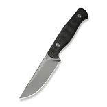 Нож фиксированный туристический Weknife Notchline, (8.7 см) CPM S35VN / Carbon Fiber черный с чехлом — Photo 28