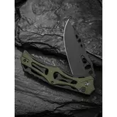 Ніж складаний туристичний Civivi Biophase, (8.9 см) Nitro-V / Aluminum &amp; G10 чорно-зелений — Photo 29