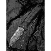 Нож складной туристический Civivi Neurohaptic, (9.5 см) Damascus / Carbon Fiber &amp; G10 — Photo 27