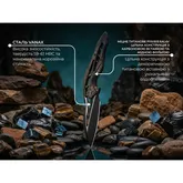 Нож складной туристический Weknife Arrakis (8.8 см) Vanax / Titanium черный — Photo 25