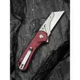 Ніж трапеція складаний кишеньковий Civivi Elementum Utility, (5.8 см) 6Cr13 / Aluminum червоний — Photo 31