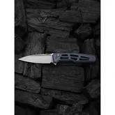 Нож складной туристический Weknife Dressytak (8.6 см) Bohler M390 / Titanium синий — Photo 23
