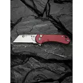 Ніж трапеція складаний кишеньковий Civivi Elementum Utility, (5.8 см) 6Cr13 / Aluminum червоний — Photo 37