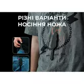 Нож фиксированный тактический Civivi Mini Elementum, (5.7 см) Nitro-V / G10 черный — Photo 18