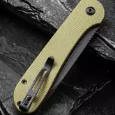 Ніж складаний туристичний Civivi Elementum Pocket, (8.9 см) 14C28N / Micarta оливковий — Photo 14