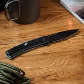 Нож складной туристический Civivi Cetos, (8.8 см) 14C28N / Micarta &amp; Stainless коричневый — Photo 32