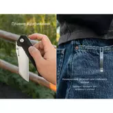 Ніж складаний туристичний Sencut Draxor, (9.4 см) 9Cr18MoV / G10 чорний — Photo 20