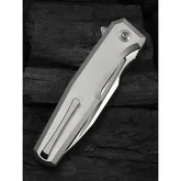 Нож складной туристический Weknife Dressytak (8.6 см) Bohler M390 / Titanium серый — Photo 24