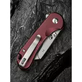 Ніж трапеція складаний кишеньковий Civivi Elementum Utility, (5.8 см) 6Cr13 / Aluminum червоний — Photo 34