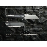 Нож складной туристический Sencut Draxor, (9.4 см) 9Cr18MoV / G10 серый — Photo 21