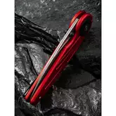 Ніж складаний туристичний Civivi Starflare, (8.4 см) Damascus / Aluminum червоний — Photo 33