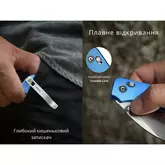 Ніж складаний кишеньковий Civivi Baby Banter 2, (5.9 см) Nitro-V / Aluminum синій — Photo 24