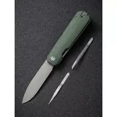Ніж складаний кишеньковий Civivi Sendy, (7.2 см) Nitro-V / Micarta темно-зелений — Photo 30