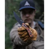Ніж фіксований туристичний Civivi Carveth (9,1 см) AEB-L / G10 помаранчевий/чорний з чохлом — Photo 26